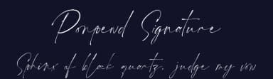 Ponpewd Signature by Maulana Creative — Script Handwritten Font — thumbnail 2