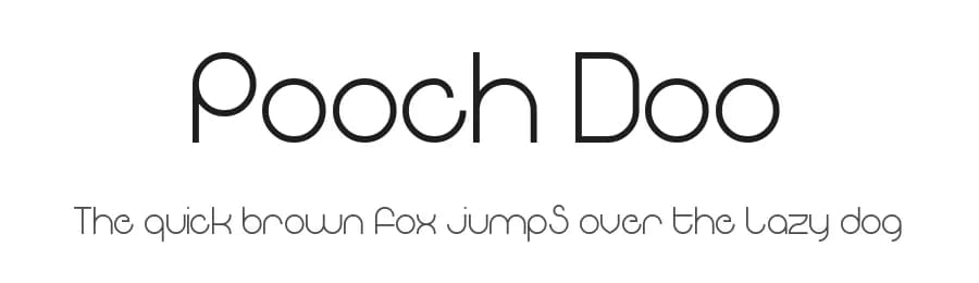 Pooch Doo by Chequered Ink — Sans Serif Font