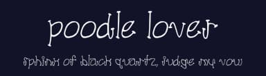 Poodle Lover by SnailFonts — Script Handwritten Font — thumbnail 2