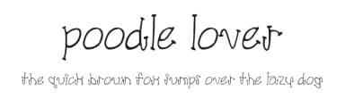 Poodle Lover by SnailFonts — Script Handwritten Font — thumbnail 1