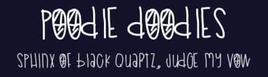 Poodle Doodles by Des Gomez — Script Handwritten Font — thumbnail 2
