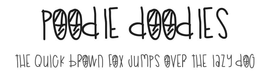 Poodle Doodles by Des Gomez — Script Handwritten Font