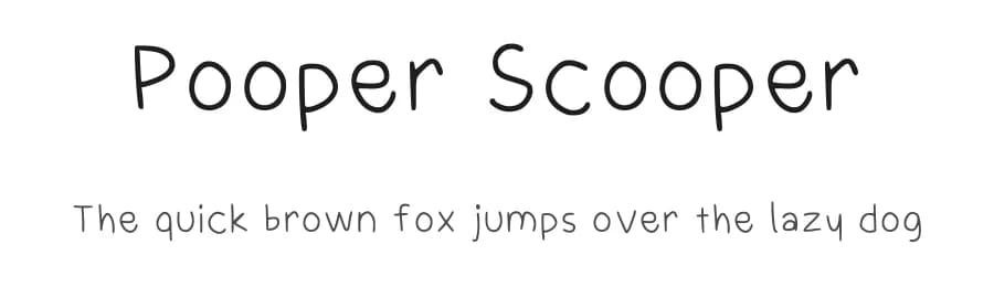 Pooper Scooper by Jaimie — Script Handwritten Font