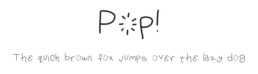 Pop! by Nerdle Pants — Script Handwritten Font