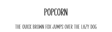 Popcorn by Scratchones — Script Handwritten Font — thumbnail 1