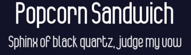 Popcorn Sandwich by Christopher Covington — Sans Serif Font — thumbnail 2