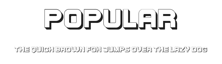 Popular by Vladimir Nikolic — Sans Serif Font