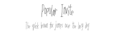 Popular Invite by Xerographer Fonts — Script Handwritten Font — thumbnail 1