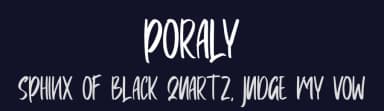 Poraly by Skiiller Studio — Script Handwritten Font — thumbnail 2