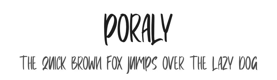 Poraly by Skiiller Studio — Script Handwritten Font