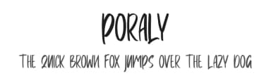 Poraly by Skiiller Studio — Script Handwritten Font — thumbnail 1