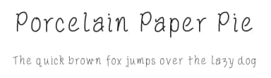Porcelain Paper Pie by Amy Louise Bandy — Script Handwritten Font — thumbnail 1