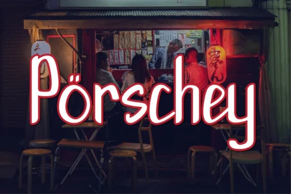 Porschey Font by noschey — Script Handwritten Font