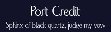 Port Credit by Typodermic Fonts — Sans Serif Font — thumbnail 2