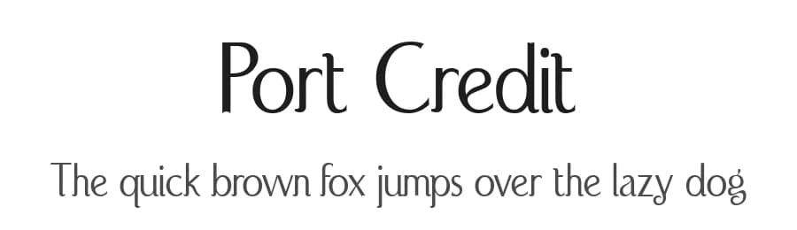 Port Credit by Typodermic Fonts — Sans Serif Font