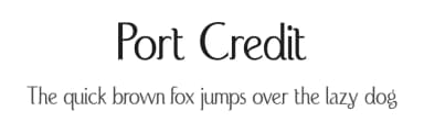 Port Credit by Typodermic Fonts — Sans Serif Font — thumbnail 1