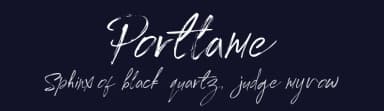 Portlame by Nuun Design — Script Handwritten Font — thumbnail 2