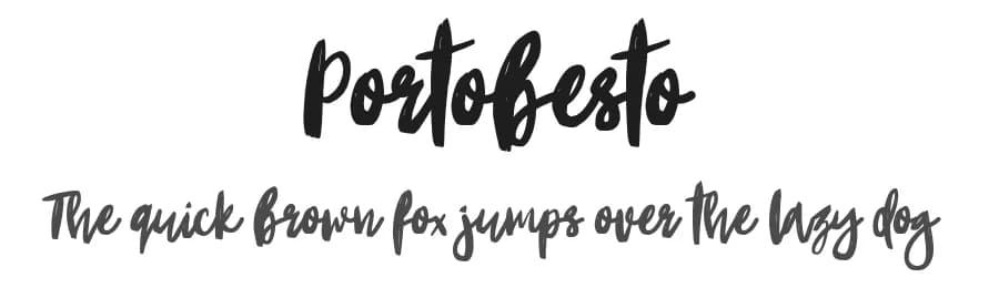 Portobesto by Katsia Jazwinska — Script Handwritten Font