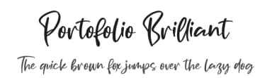 Portofolio Brilliant by Perspectype Studio - Letterena.com — Script Handwritten Font — thumbnail 1