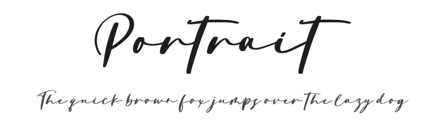 Portrait by Fikryal studio — Script Handwritten Font
