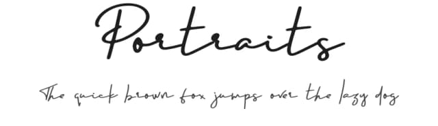 Portraits by VPcreativeshop — Script Handwritten Font