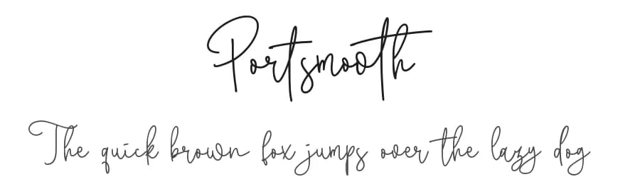 Portsmooth by Abo Daniel Studio — Script Handwritten Font