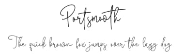Portsmooth by Abo Daniel Studio — Script Handwritten Font — thumbnail 1