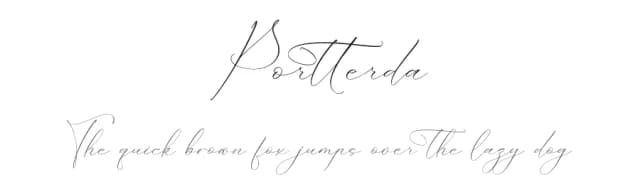 Portterda by Storytype Studio — Script Handwritten Font