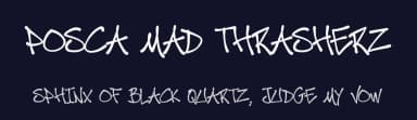 Posca Mad Thrasherz by Damien Gosset — Script Handwritten Font — thumbnail 2