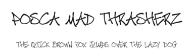 Posca Mad Thrasherz by Damien Gosset — Script Handwritten Font — thumbnail 1