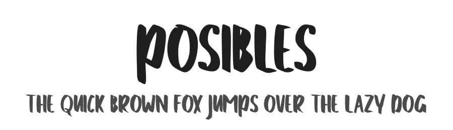 Posibles by Skiiller Studio — Script Handwritten Font