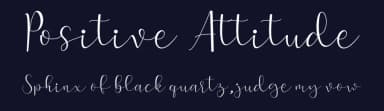 Positive Attitude by Sandylukee — Script Handwritten Font — thumbnail 2