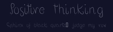 Positive thinking by Manuel Ramos — Script Handwritten Font — thumbnail 2