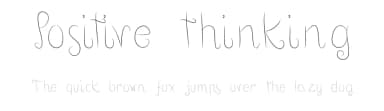 Positive thinking by Manuel Ramos — Script Handwritten Font — thumbnail 1