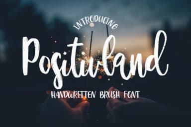 Positivland Font by Masha Artifex — Script Handwritten Font — thumbnail 1