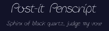 Post-it Penscript by Friendly Fonts — Script Handwritten Font — thumbnail 2