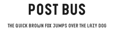 Post Bus by Peter Wiegel — Sans Serif Font — thumbnail 1