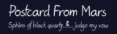 Postcard From Mars by JSH creates — Script Handwritten Font — thumbnail 2