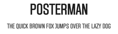 Posterman by Måns Grebäck — Sans Serif Font — thumbnail 1