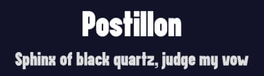 Postillon by Brice Hugonnet — Sans Serif Font — thumbnail 2