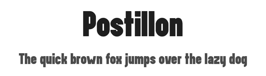 Postillon by Brice Hugonnet — Sans Serif Font