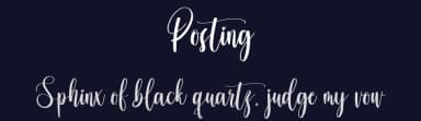 Posting by plafont store — Script Handwritten Font — thumbnail 2