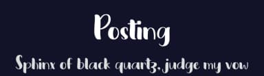 Posting by Soko Nusa — Script Handwritten Font — thumbnail 2