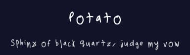 Potato by Isabel Healy — Script Handwritten Font — thumbnail 2