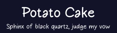 Potato Cake by MJType — Script Handwritten Font — thumbnail 2