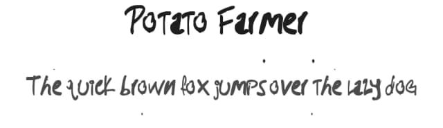Potato Farmer by Gillett Langston — Script Handwritten Font