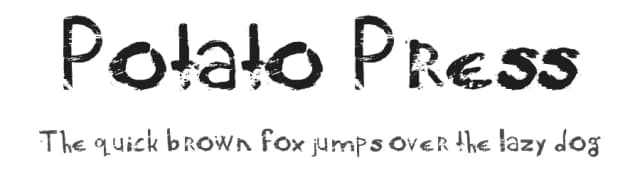 Potato Press by Amy VanTorre — Script Handwritten Font