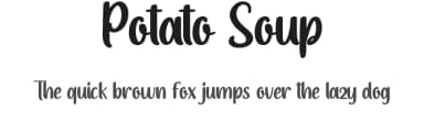 Potato Soup by Noah Type — Script Handwritten Font — thumbnail 1