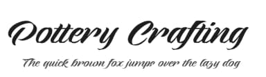 Pottery Crafting by www.movefont .com — Script Handwritten Font — thumbnail 1