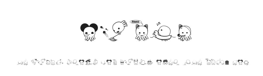 Poulpi by Maelle.K | Thomas Boucherie — Dingbats Font